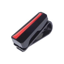 REPAIROCK Auto Sonnenbrillen Clip Universal Sonnenblende Brillenhalter Clip ABS Rot 70x30mm 1 Stück