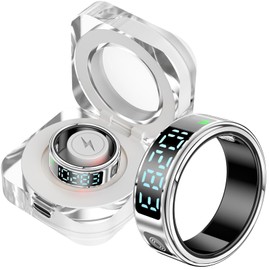 Smart Ring Touch Fitness Ring Tracker Smart Rings for Men Women Smart Ring Android iOS Sleep Tracker Pedometer Heart Free SpO2 Waterproof Tik Tok Scrolling Fitness Ring Activity Tracker