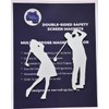 DCentral® Golfers - Man & Woman Flexible Safety Screen Magnets: