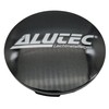1X Alutec Nabendeckel 60mm Graphit (N23) Logo Silber - Original