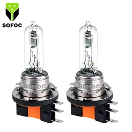 SOFOC H15 Car Headlights Daytime Running Lights Low Beam Lights High/Low Beam Design 12V 15/55W Warm White Beam 4300K 2Pcs