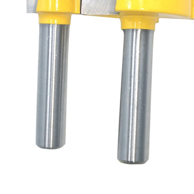2Pcs Router Bit Cemented Carbide Slotting Cutter Bit 1/4in Shank