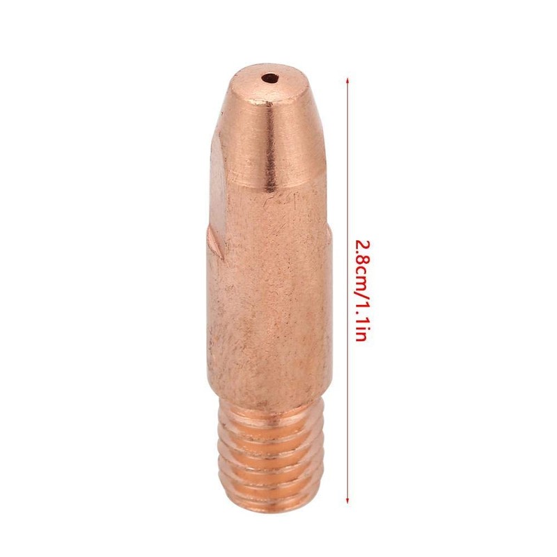 Welding Torch Contact Tip 20 Pcs 1.2mm Copper Contact Tip