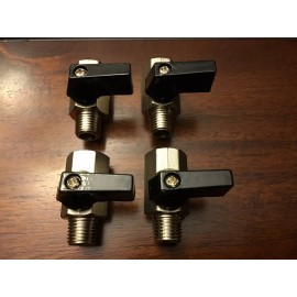 Unbranded/Generic Carpet Cleaning 1/4" Ball Shut-Off Valve (Set of 4) Carpet Cleaning Ball Valve