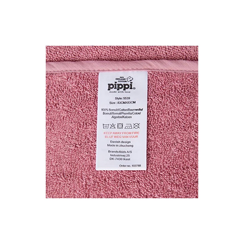 Pippi Unisex Baby Organic Bath Robe Swimwear Cover Up -