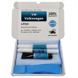 Genuine Colors Paint Pen Aquamarine Blue LP5M for VW Volkswagen Blue Passat ID.3 Touareg ID.4 Arteon