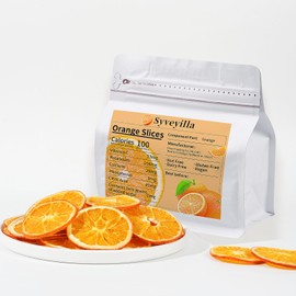 Dried Orange Slices, Dehydrated Orange Slices for Cocktails Decoration/Fruit Tea/Baking/Garland/Crafts,100% Natural No Additives No Sugar Added (3OZ/85g)