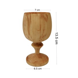Wooden World - Large wooden goblet cup made of cherry wood, ecological and solid