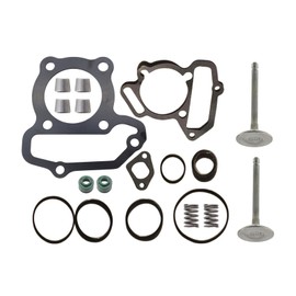 SVKZGFZ Top End Gasket & Intake Exhaust Valve Kit for Yamaha Grizzly 125 YFM125 2004-2013