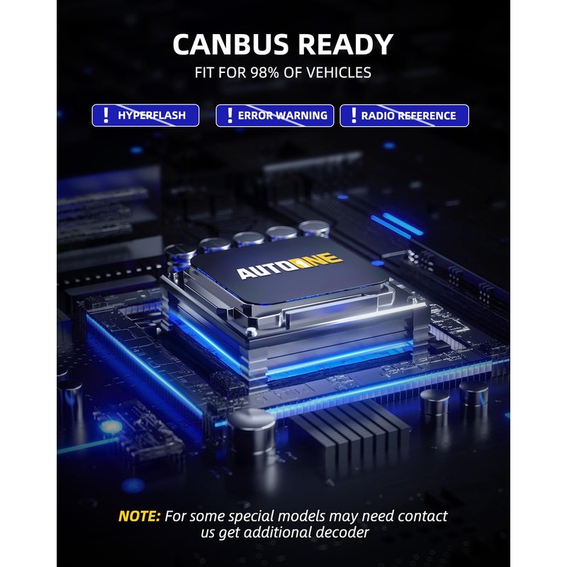 AUTOONE 9012 LED Bulb, 1200% Brighter, 3 Min Quick Install,