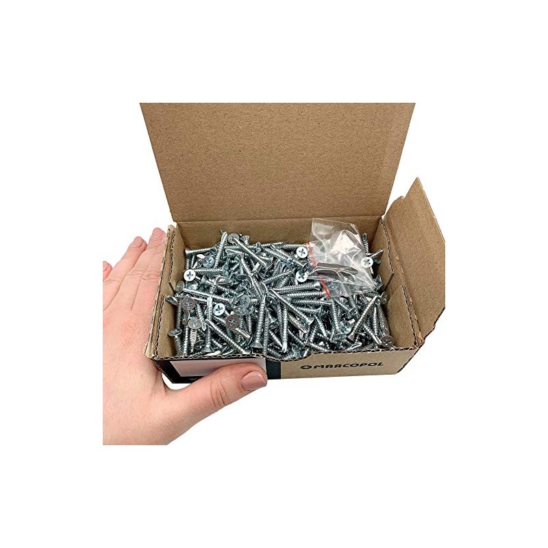 Pack of 300 DIN 7504 P Galvanised Steel 4.2 x