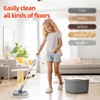 KZKR Spin Mop and Bucket Set with 8 Replaceable Microfiber