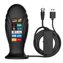 TV Antenna - Digital TV Antenna Indoor, TV Antenna for Local Channels,TV Antenna for Smart TV Indoor, Long Range Reception HD Antenna for TV Indoor 4k 1080P Channels-18ft Long Cables