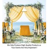 ShinyBeauty Gold Chiffon Curtains 2 Panels 2.4x10 FT Chiffon Backdrop