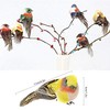 SHANGHh 6 Pieces Colourful Bird Clip Artificial Birds Bubble Bird