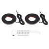2pcs Running Board LED Lights 800LM White Amber 12V to