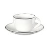 ASA à table ligne noir Espressotasse mit Untertasse 0,07 l