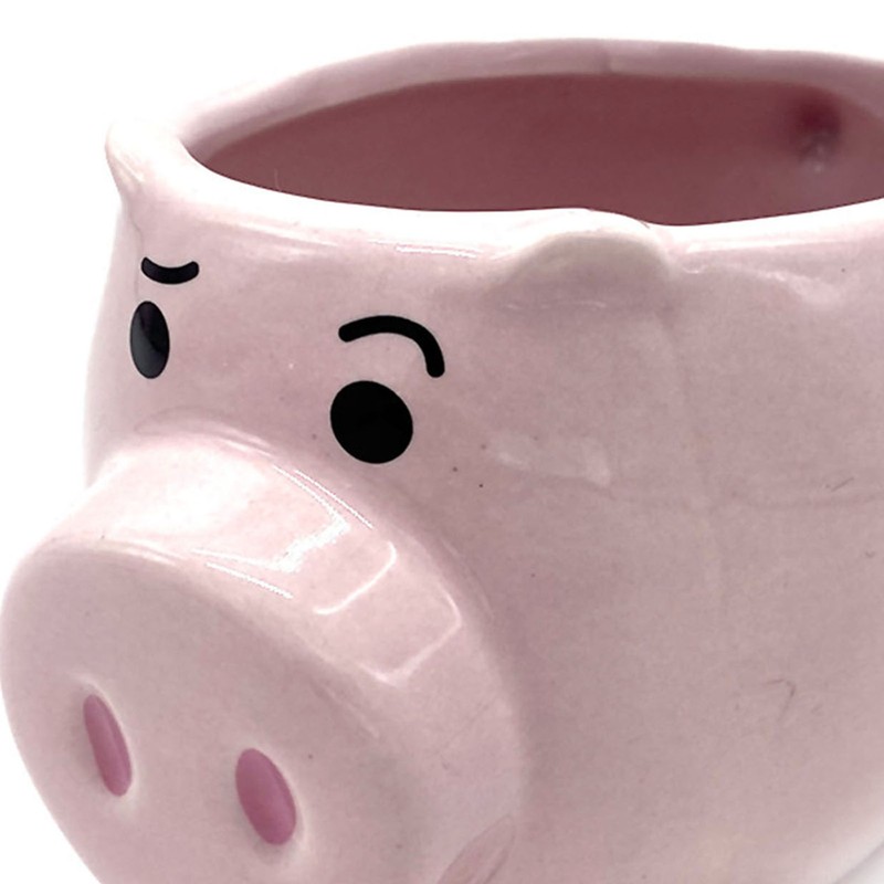 Cute Pig Ceramic Cup Pink Comfortable Grasp Smooth Mouth Lovely