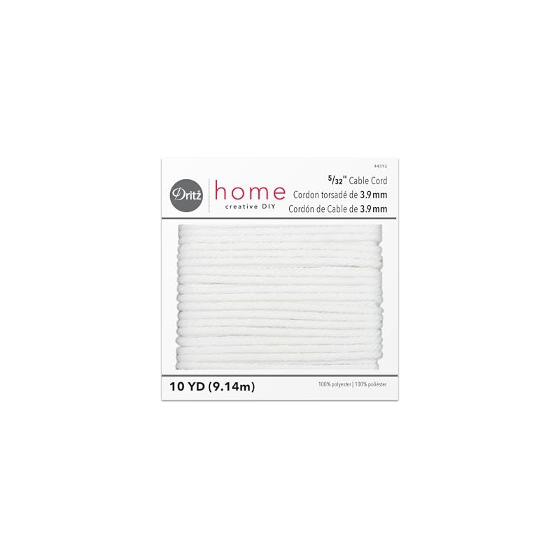 Dritz Home 44313 Cable Cord, 5/32 x 10-Yards, Size 70