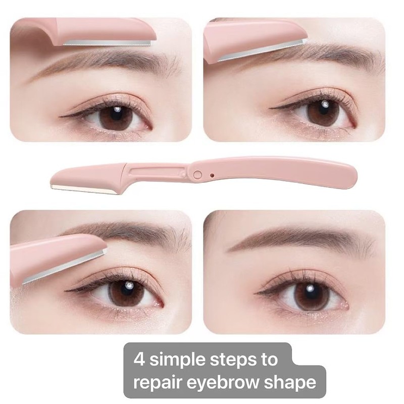 Eyebrow Pencil, Waterproof and Sweatproof Eyebrow Pencil, 2-in-1 Eyebrow Pencil
