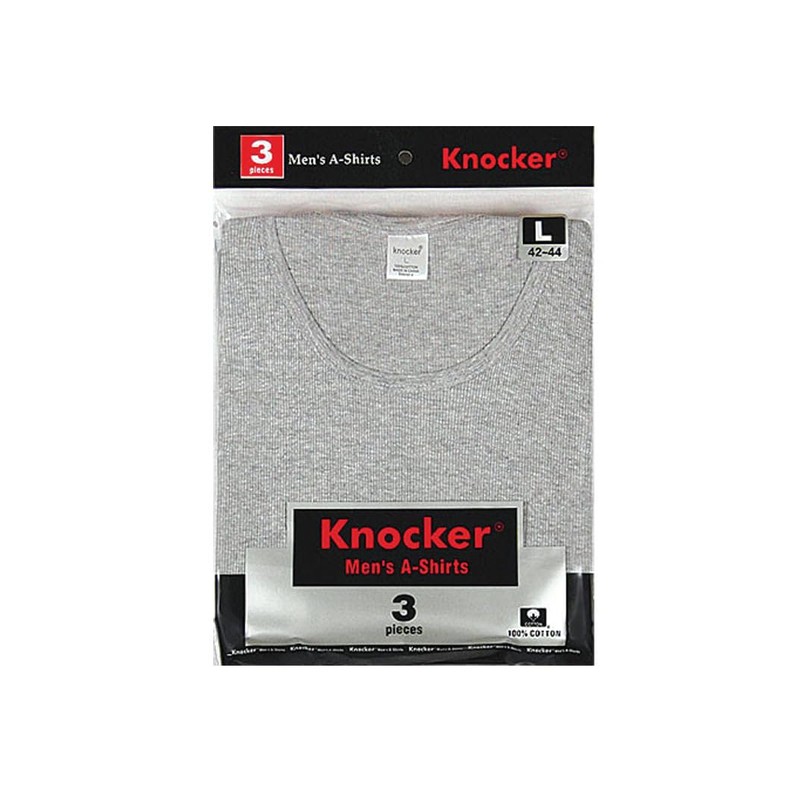 Knocker Men's 3 pc Tank Top Undershirts A-Shirt (M, 2
