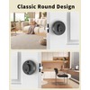 Double-Sided Keyed Round Deadbolt Lock - Matte Black, Exterior Door