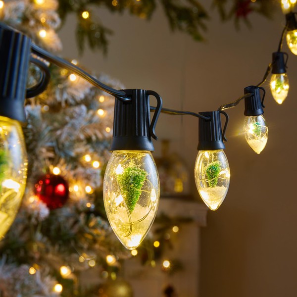 C9 LED Christmas Lights Outdoor, 45 Ft C9 String Lights