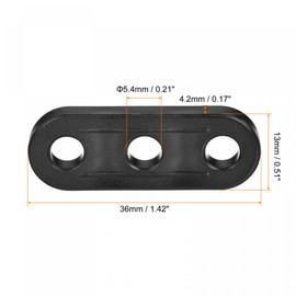 sourcing map Tent Rope Buckles, 5.4mm Plastic Guyline Adjuster Cord Tensioners for Outdoor Camping Canopy Tarp, Black Pack of 12