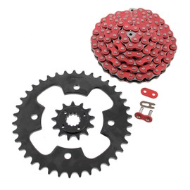 2003-2007 Polaris Predator 500 Red Chain & Black Sprocket 13/38 94L
