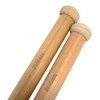 Knitting Needles Bamboo Single Point Eco Friendly Pair 25cm x
