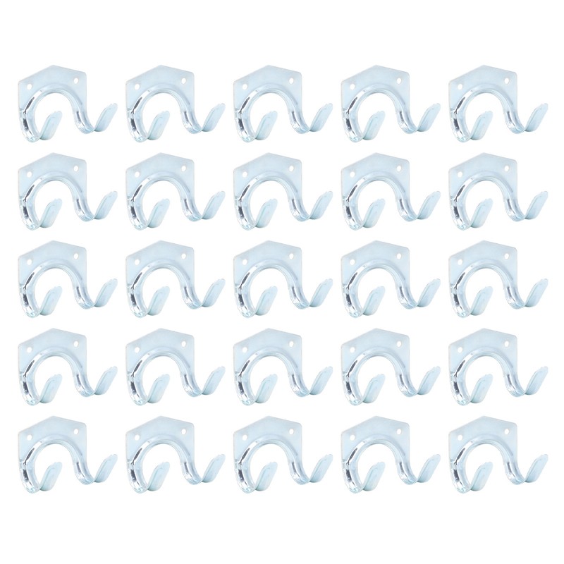 25Pcs Storage Hook Galvanized Steel Tool Hanging Accessory Set Kit