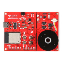 SparkFun IoT Brushless Motor Driver (ESP32 WROOM, TMC6300) Three-Phase Motor Driver with up to 2A (1.4ARMS) TMAG5273 Hall-Effect Sensor and INA240A1 Current Sensor, Dimensions: (Inches) 2.40 x 3.35