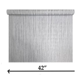 Silver Metallic Faux Fabric Textured Wallpaper Embossed Modern wallcovering roll