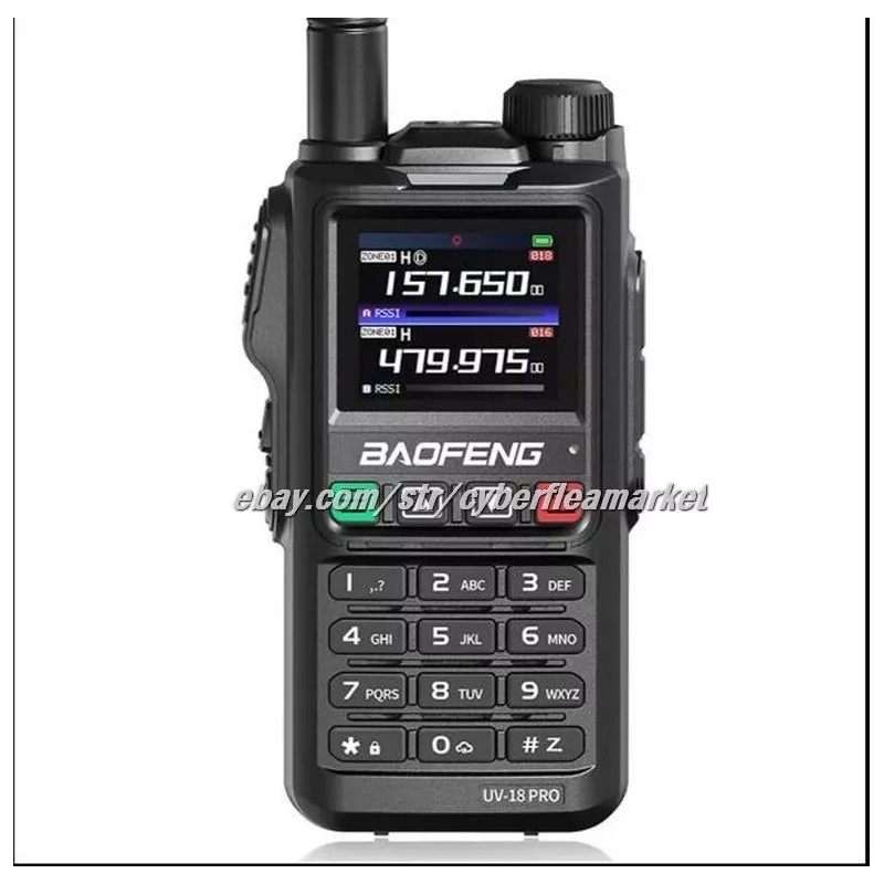 BaoFeng UV18 Pro Max GPS Air Band Walkie Talkie NOAA