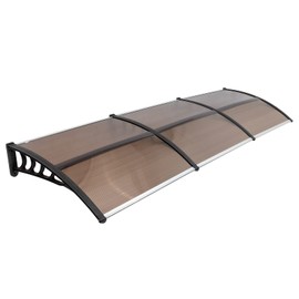 Awnings for Doors Windows 120"x40", Door Awnings Exterior Window Awnings Exterior for Entry Door, Front Door, Polycarbonate Overhang Awning for Rain