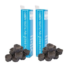 Genérico Luz María- Carbón Vegetal 2 cajitas con 10 pzas Cada uno. (para copalero, Incienso)