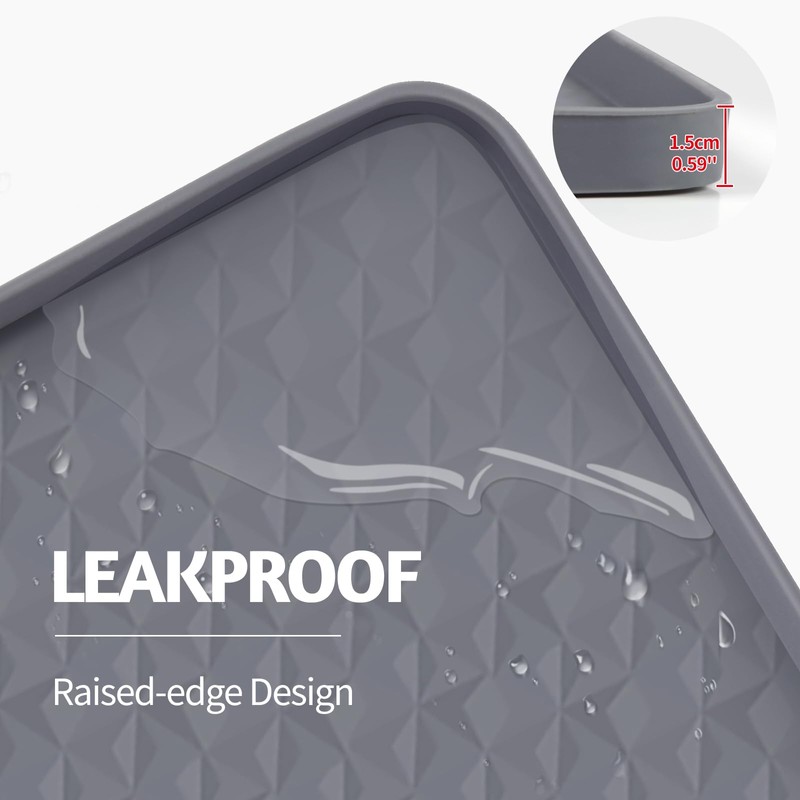 Bartuke Cat Litter Mat, Extra Large 51" x 25.6" Silicone