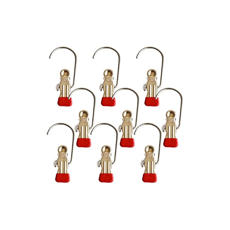 MAWA Hanger Mono Clip [Set of 9, Red] One Size