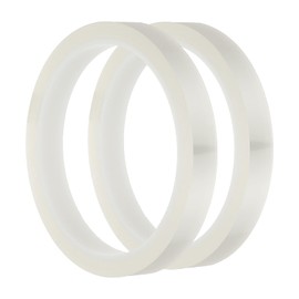 PATIKIL Floral Tapes 1/2" x 36 Yard / 12mm x 36m, 2pcs PET Waterproof Florist Tape Flower Wrap Tape for Bouquet Stem Flowers Arrangements Making Craft Wedding, Clear