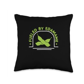 Awesome Fueled By Edamame Japanese Dish For An Edamame Lover Throw Pillow
