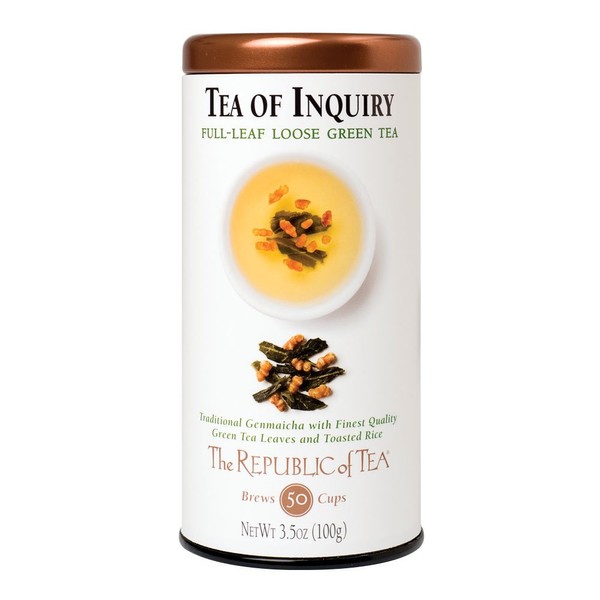 The Republic of Tea, Tea Of Inquiry Full-Leaf Green Tea, 3.5 Ounces / 50-60 Cups