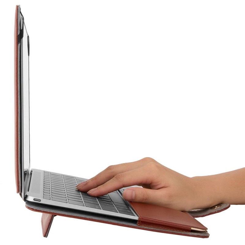 MOSISO PU Leather Case Compatible with MacBook 12 inch Case