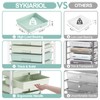 SYKIARIOL Rolling Cart with Drawers,10 Drawer Rolling Cart,Storage Cart,Utility Cart,Teacher
