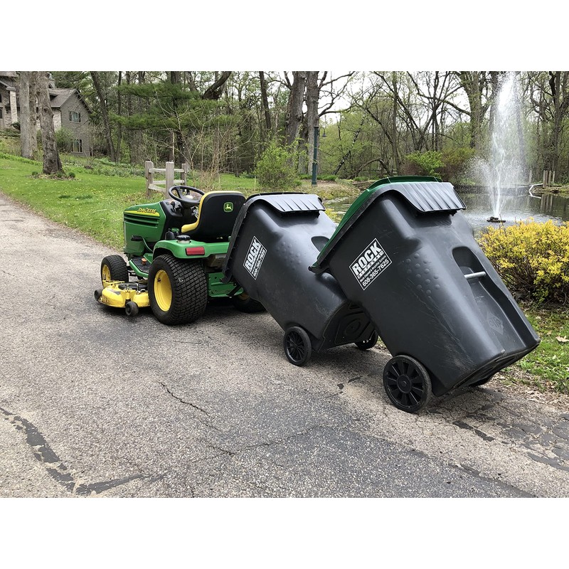 American-Made Premium Single Can Ball Mounted Garbage Hook with Can