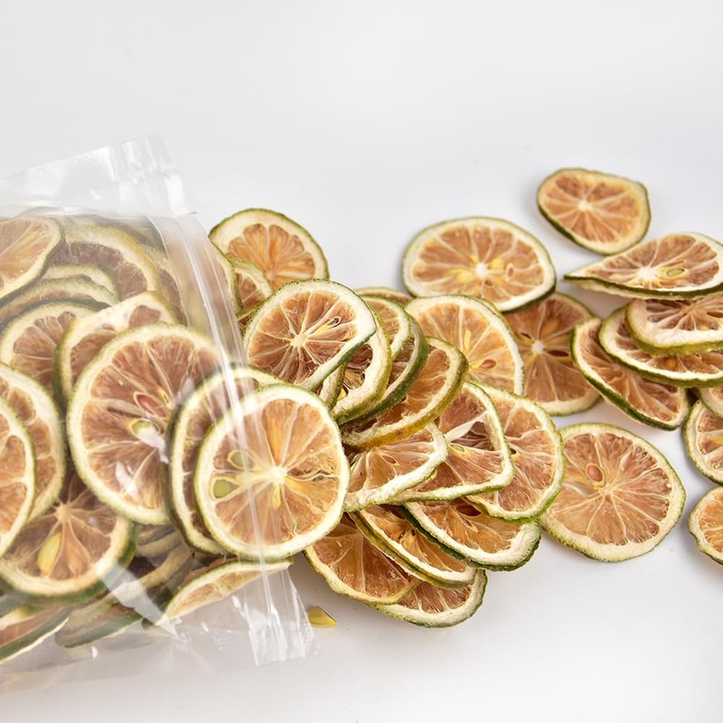 Dehydrated Dry Lime For Cocktails, Dried Lime Slices 8.8oz/250g, 100%