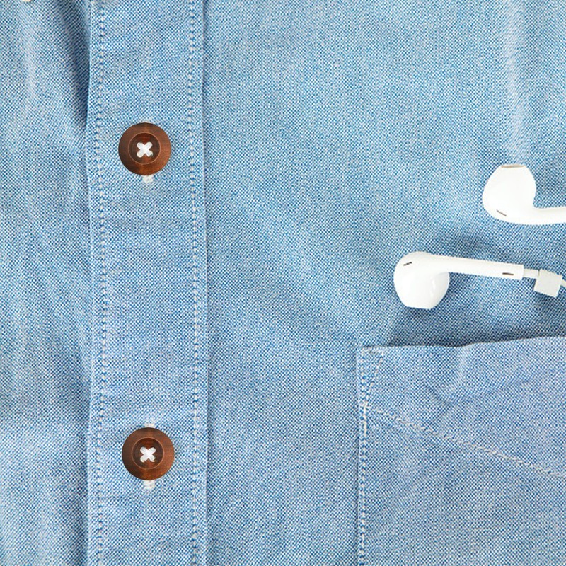 15 Wooden Buttons - Four-Eye Round Edge, Cardigan & Crochet