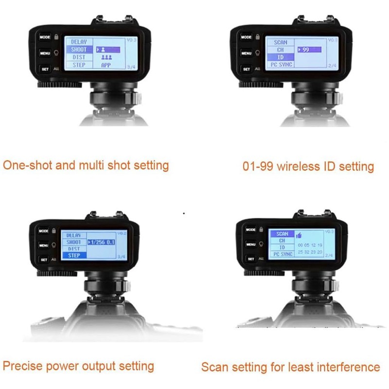 Godox X2T-N Wireless Flash Trigger Compatible with Nikon Camera Bluetooth