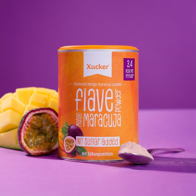 XUCKER Mango Maracuja Flave Powder 120 g - Sugar-free Flavour