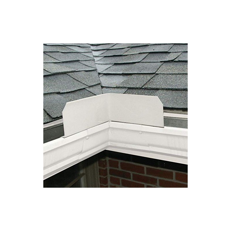 WholesalePlumbing Supply 3-Pack Aluminum Roof Valley Splash Shield Gutter Guard,