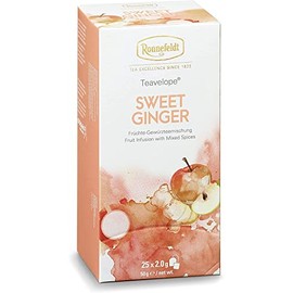 Ronnefeldt Teavelope 'Sweet Ginger' Fruit Spice Tea Blend, 25 Tea Bags, 50 g, Quantity: 2 Pieces